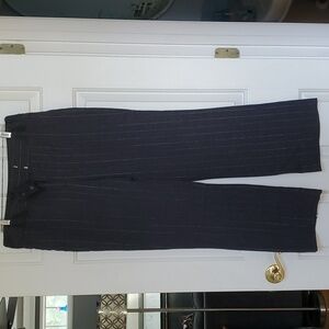 Dark grey silver pinstrip dress pant size 14